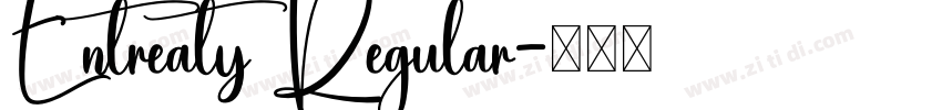 Entreaty Regular字体转换